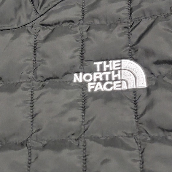 North Face Jacket Mens Medium Black Quilted Thermal Insulation Lightweight - Picture 2 of 15